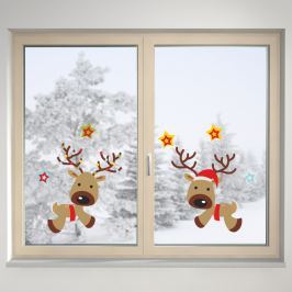 Housedecor Samolepka na sklo 2 sobíci