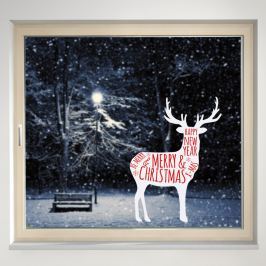Housedecor Samolepka na sklo Christmas sob