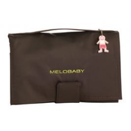 Melobaby MELOCHOC - hnedá taška + zelená prebaľovacia podložka