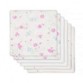 Jollein Plienky balenie 6ks, Blooming pink, 70x70cm