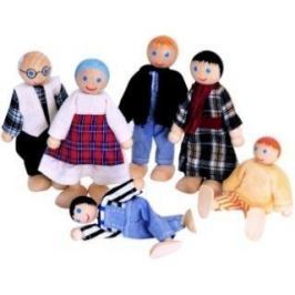 WOODY Bábiky do domčeka, 6 ks
