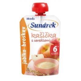 Sunárek kašička jablko a broskyňa 120g