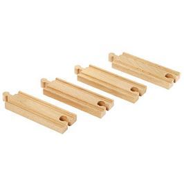 Brio Krátke koľaje rovné, 108 mm, 4 ks