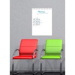 Ambiance Detská biela nástenná tabuľa Flip Chart, 55x40 cm