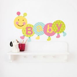 Housedecor Samolepka na stenu Húsenica