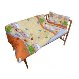 Cosing Detské obliečky Ovečka oranžová 60x40 + 135x100 cm
