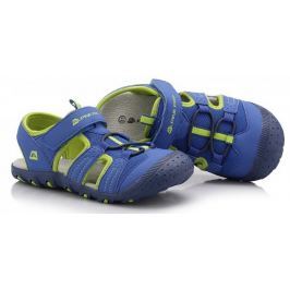 ALPINE PRO Chlapčenské sandále Pankaj - zeleno-modré