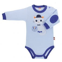 2be3 Chlapčenské body Little man - modré
