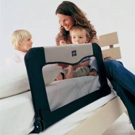 Baby Dan Cestovná zábrana k posteli + taška, čierna - 90 cm