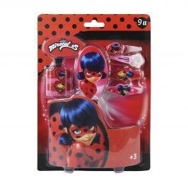 Disney Brand Dievčenská súprava vlasových doplnkov Ladybug - červená