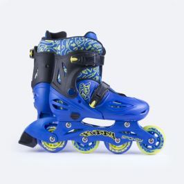 Spokey BUDDY Kolieskové korčule modré ABEC1 Carbon veľ. 34-37