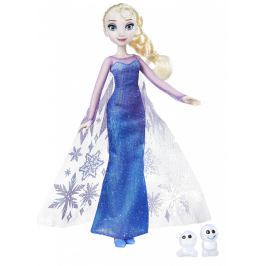 Hasbro Princezná Elsa s trblietavými šatami a kamarátom