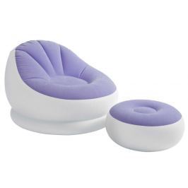 Intex 68572 Nafukovacie kreslo s podnožkou - fialové