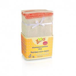 XKKO Skladané bavlnené plienky Natural - Regular, 6ks