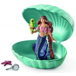 Schleich Morská panna s morským koníkom v mušli 70563