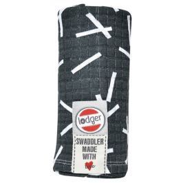 Lodger Swaddler Sprinkle Print, Carbon