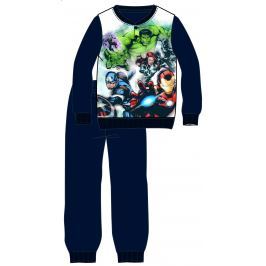 Disney by Arnetta Chlapčenské pyžamo Avengers - čierne