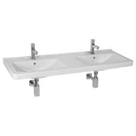 Dvojumývadlo Jika Cubito 130x48,5 cm, dva otvory pre batériu 1442.0.000.104.1