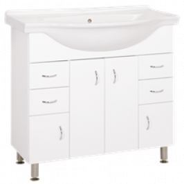 Skrinka s umývadlom Keramia Pro 90 cm, biela PRO90DV