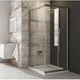 Sprchový kút štvorec 90x90x190 cm Ravak Blix chróm matný 1LV70U00Z1