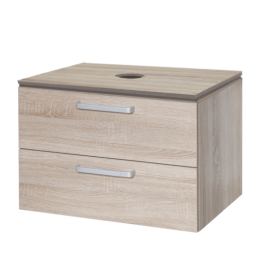 Kúpeľňová skrinka pod umývadlo Naturel Vario Dekor 69x45 cm dub bardolino VARIODESK75ZDBDB