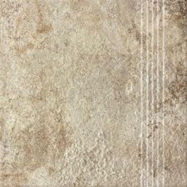 Schodovka Rako Como béžová 33x33 cm reliéfní DCP3B693.1