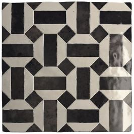 Dekor Equipe ARTISAN LUNAS b & w 13x13 cm lesk ARTISAN24514