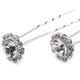 Štrasová vlásenka kvet Ø13 mm crystal 100ks Stoklasa