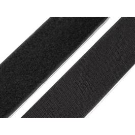 Suchý zips háčik + plyš samolepiaci šírka 50 mm Black 25m Stoklasa