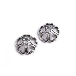 Kaplík Ø10-11mm srdce platina 10ks Stoklasa