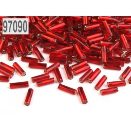 Rokajl Preciosa točené tyčky 6mm červená 20g