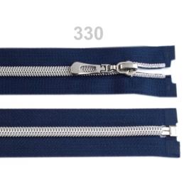 Špirálový zips so striebornými zúbkami šírka 7 mm dĺžka 60 cm Eclipse 1ks Stoklasa