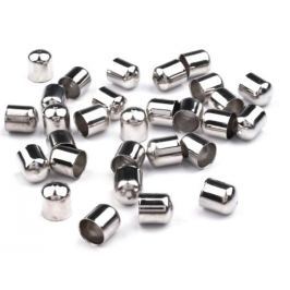 Kaplík 8x8mm hladký platina 50ks Stoklasa