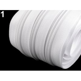 Zips špirálový šírka 6 mm metráž biela 1m Stoklasa