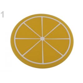 Silikónová podložka citrón, pomaranč, melón, kiwi, jahoda Ø9 cm citrón 1ks Stoklasa