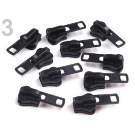 Bežec ku kosteným zipsom 8mm Black 500ks Stoklasa