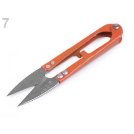 Nožničky cvakačky dĺžka 11 cm celokovové oranžová 1ks Stoklasa