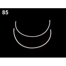 Kostice kovové ploché veľ.75-90, B,C biela 10pár