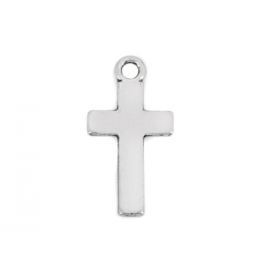 Prívesok krížik 12x24 mm platina 300ks Stoklasa