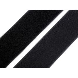 Suchý zips háčik + plyš šírka 50 mm čierna 250m