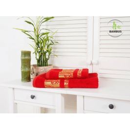 Výhodný set osuška a uterák Bamboo Deluxe červená
